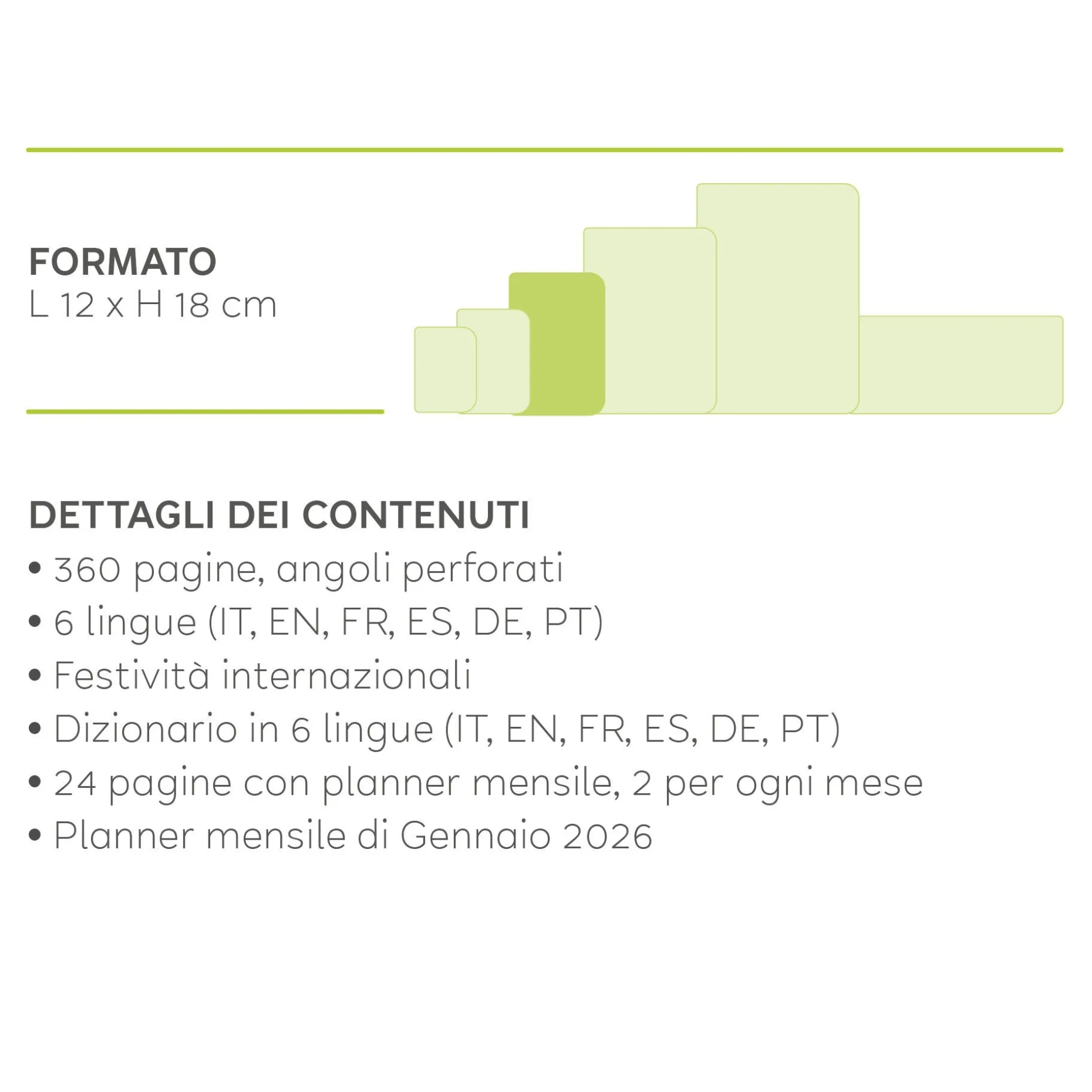 Agenda 12 Mesi Giornaliera - Medium - 2025