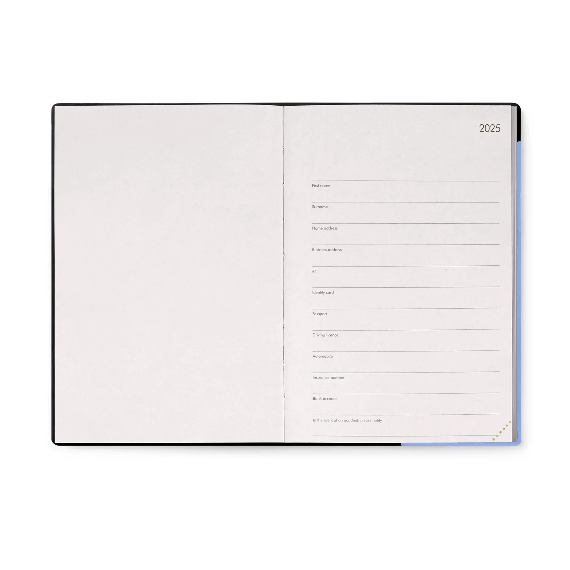 Agenda 12 Mesi Settimanale - Medium - Con Notebook - 2025