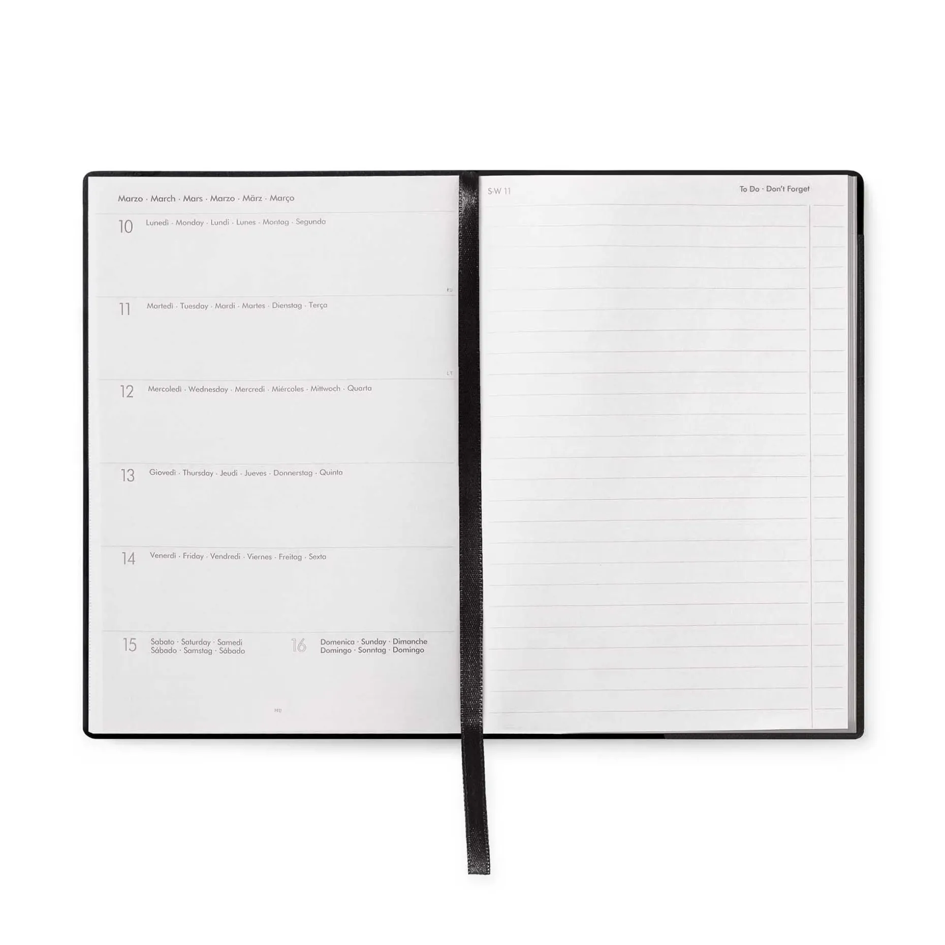 Agenda 12 Mesi Settimanale - Medium - Con Notebook - 2025