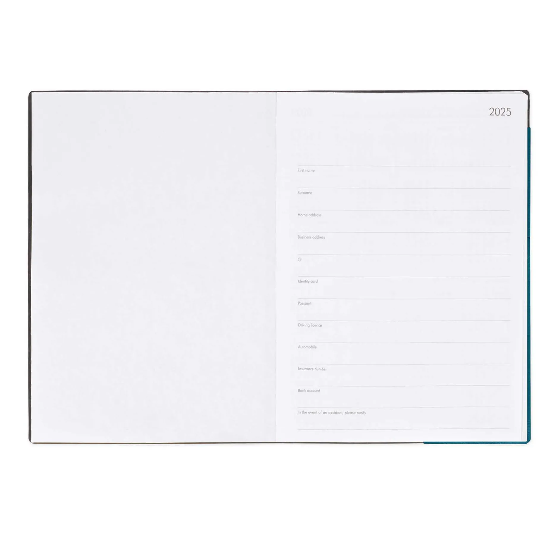 Agenda 12 Mesi Settimanale & Giornaliera - Large - 2025