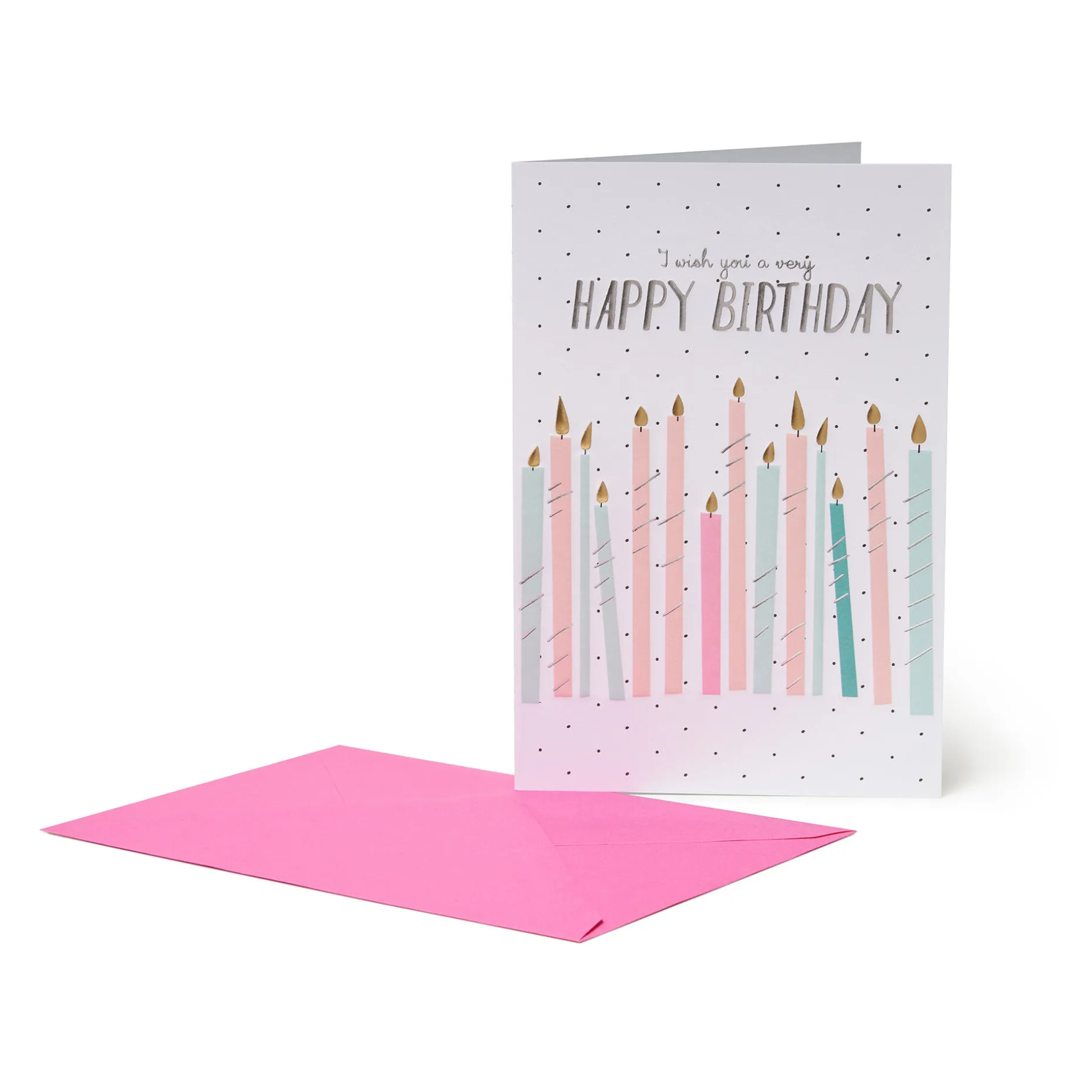 Biglietto di Auguri di Compleanno - Candele