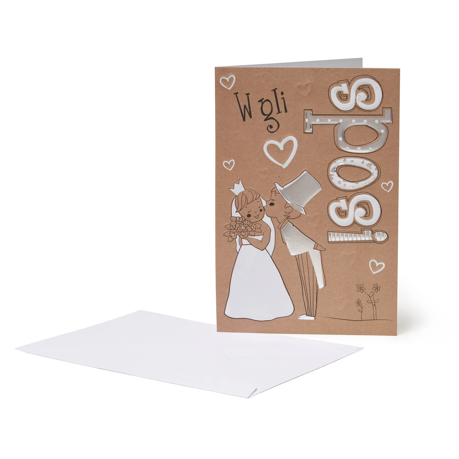 Biglietto di Congratulazioni - W gli Sposi