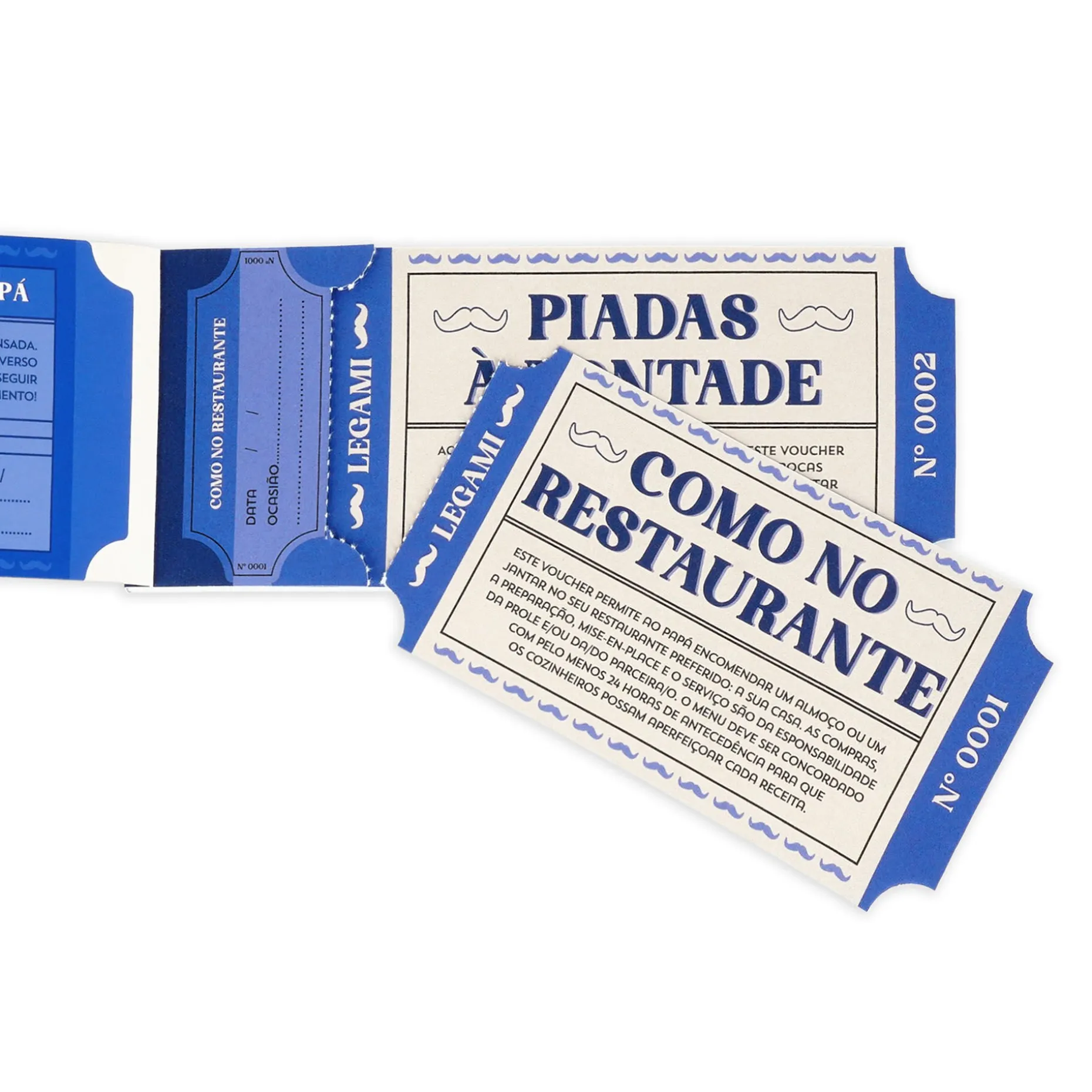 Blocchetto da 24 Voucher per il Papà - Portoghese