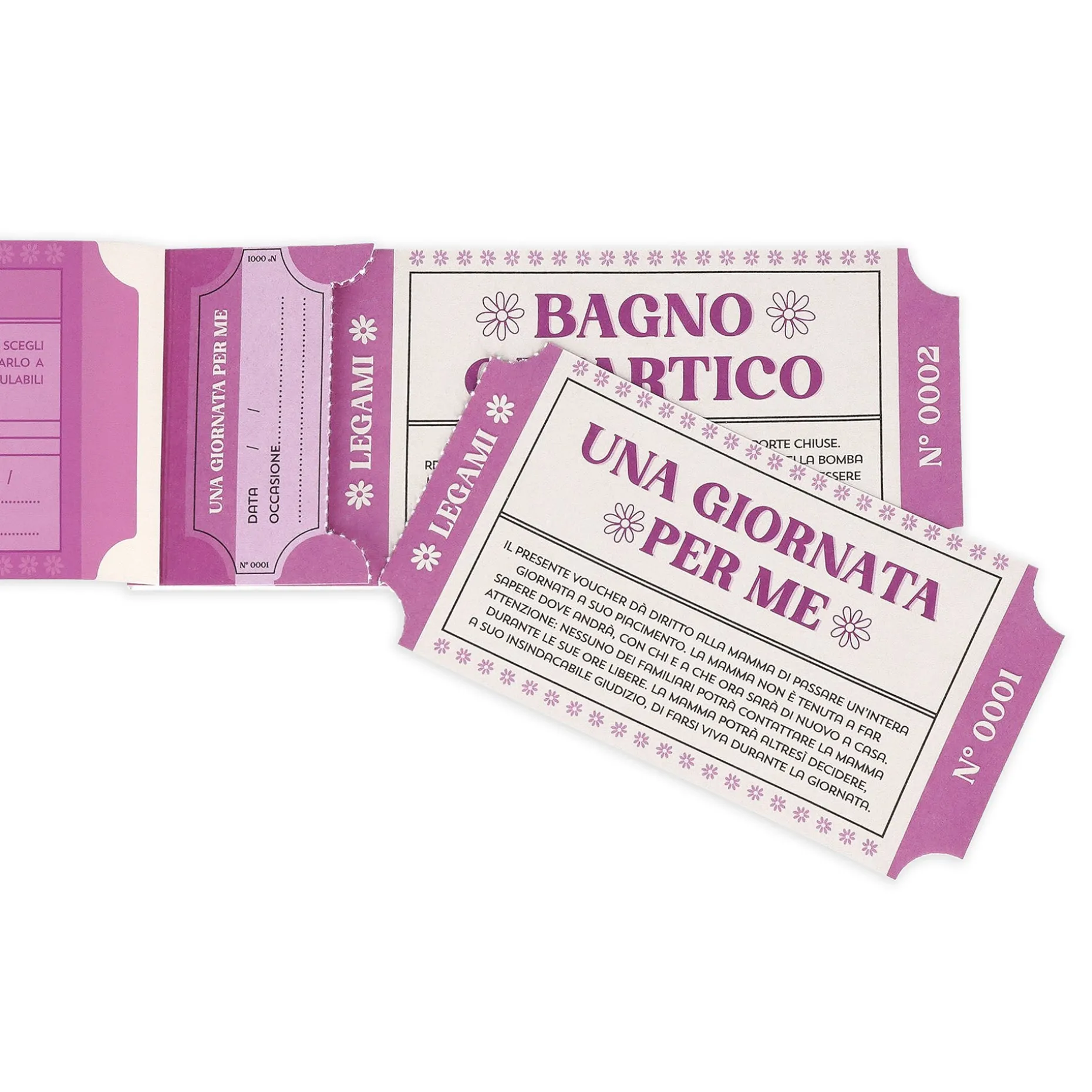 Blocchetto da 24 Voucher per la Mamma - Italiano