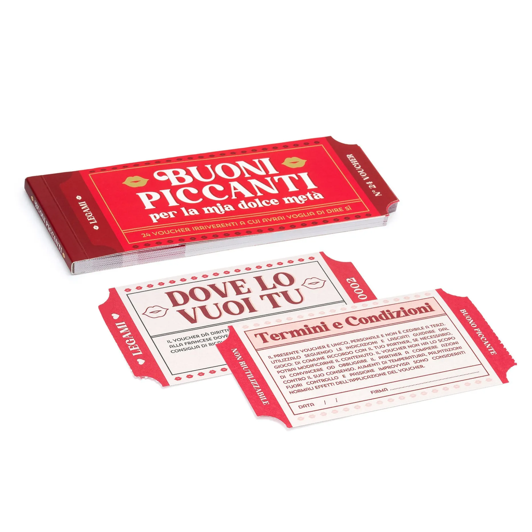 Blocchetto da 24 Voucher Piccanti - Italiano
