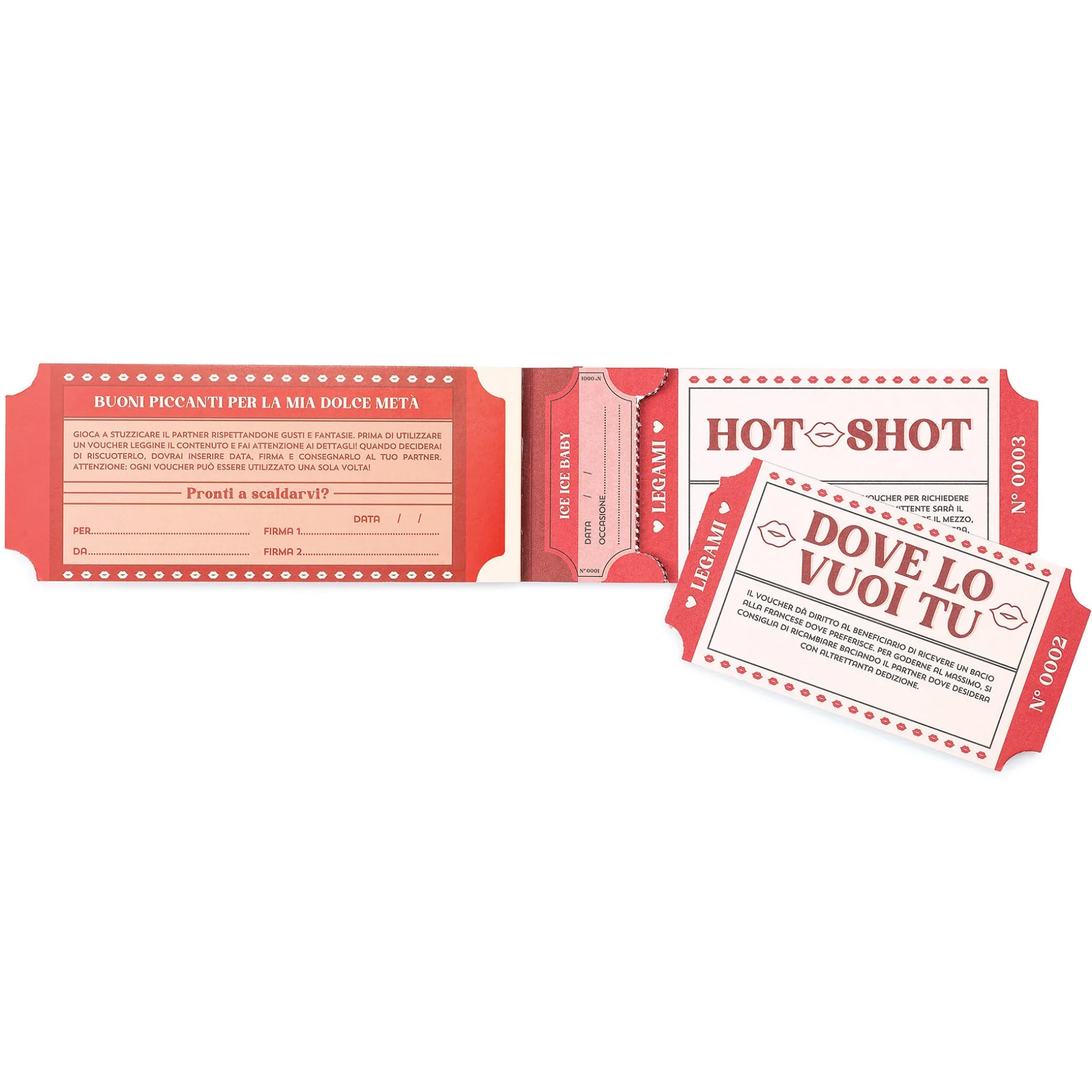 Blocchetto da 24 Voucher Piccanti - Italiano