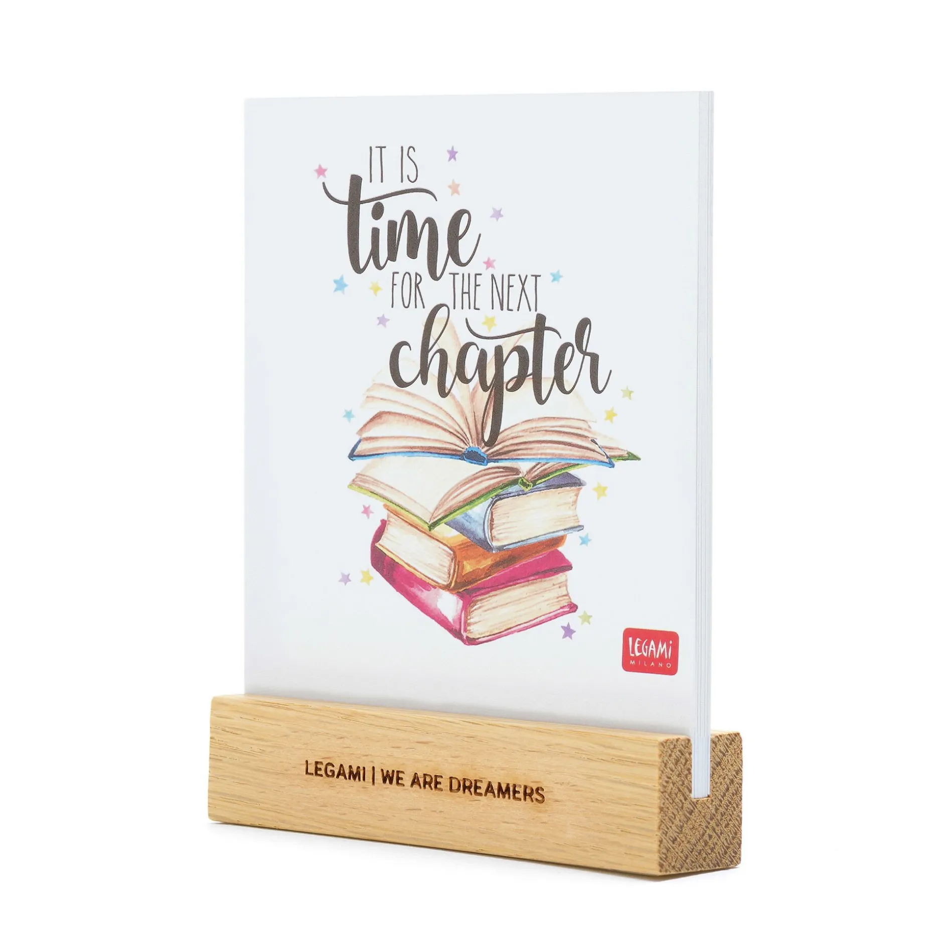 Calendario con Base in Legno - 2025