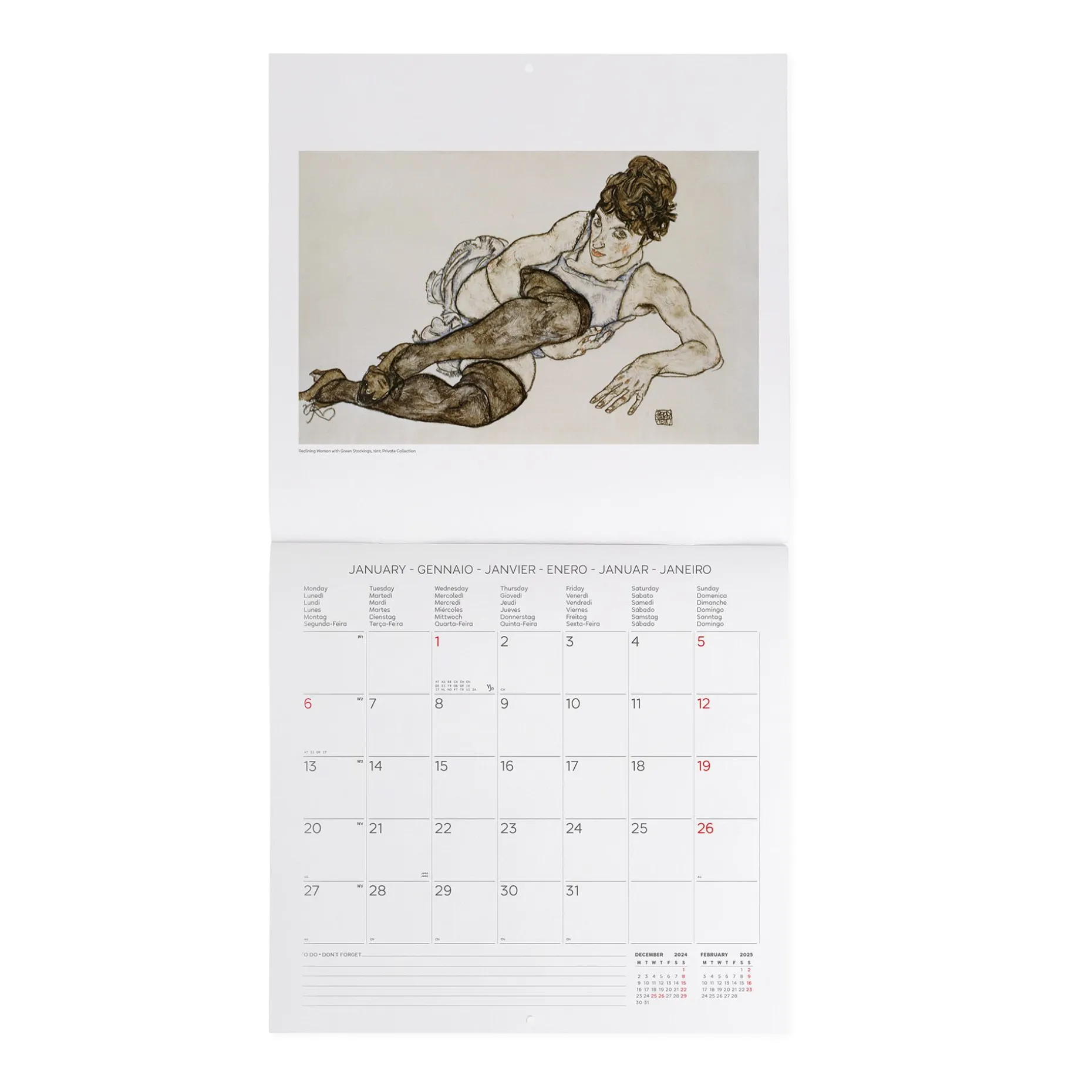 Calendario da Parete 2025 - 30 x 29 cm