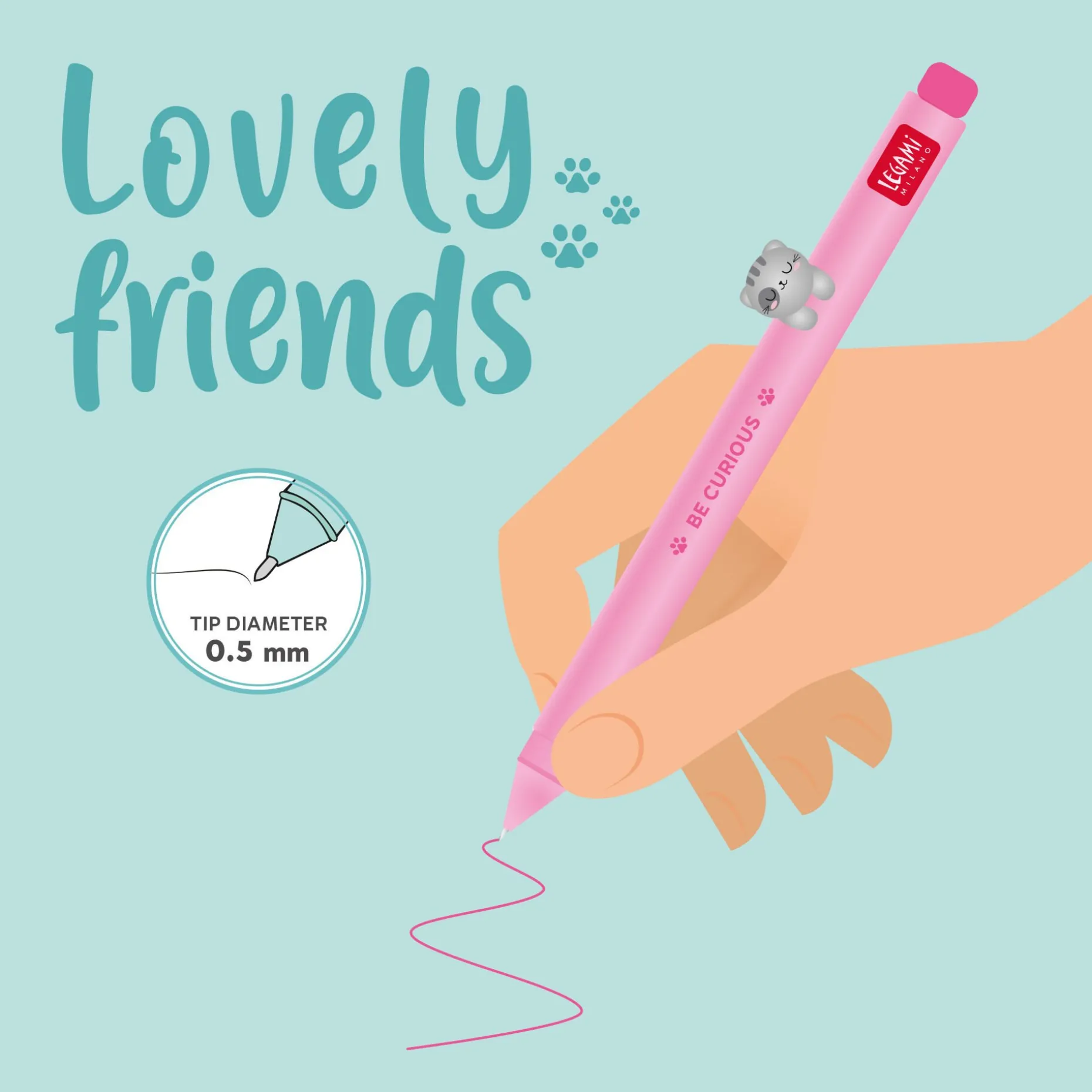 Penna Gel - Lovely Friends