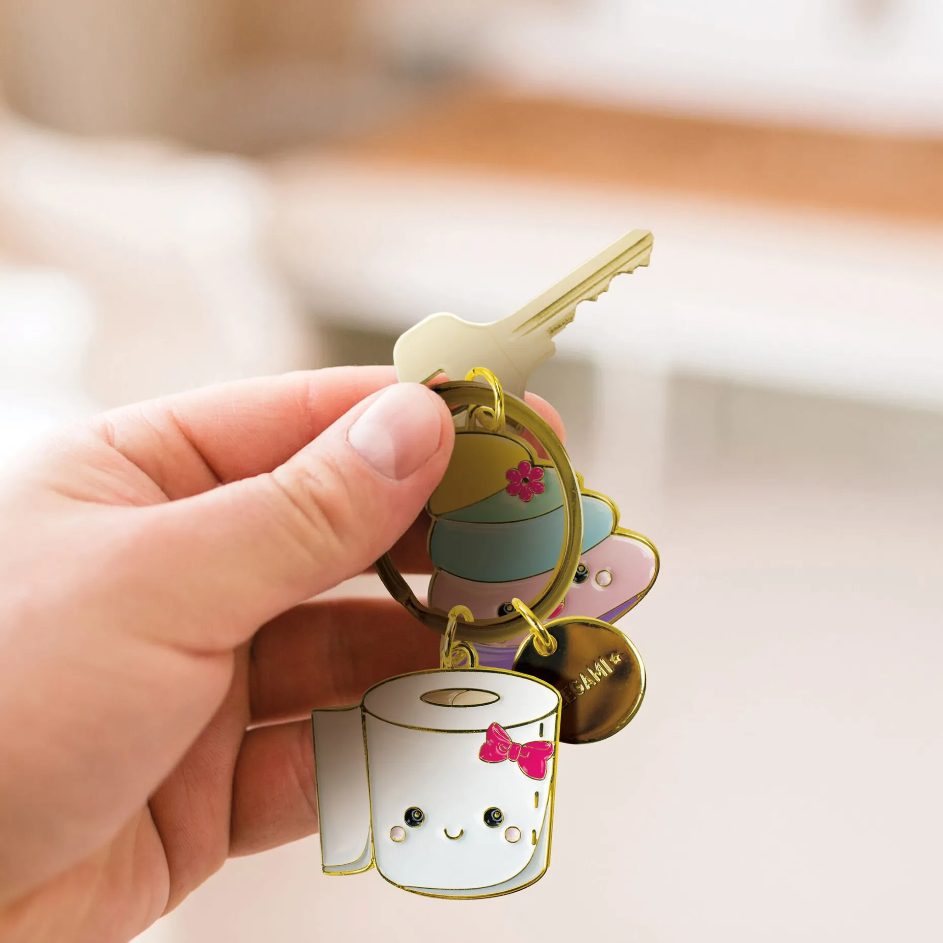 Portachiavi in Metallo Smaltato - What a Key Ring!