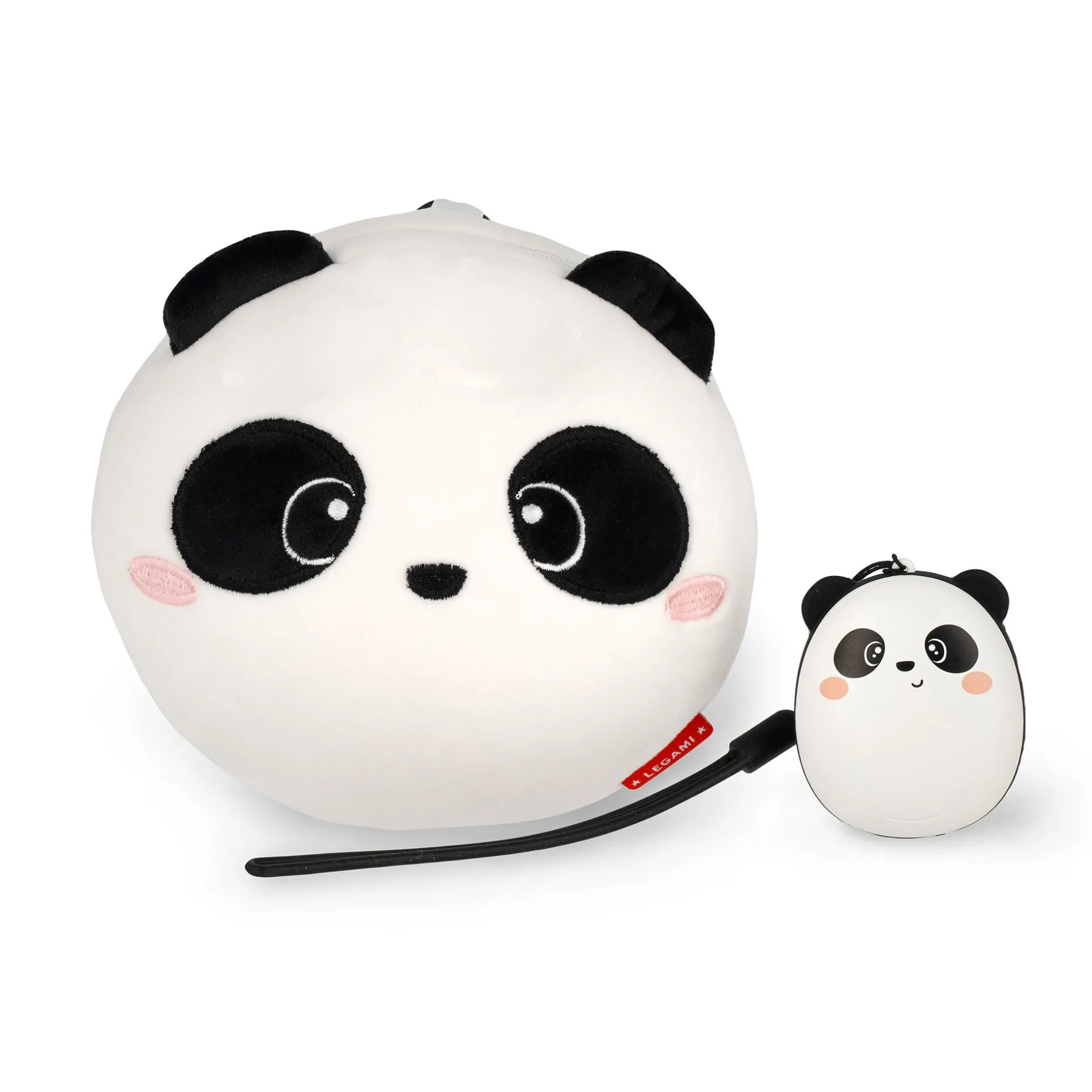Set Cuscino da viaggio Panda e Cuffie wireless Panda