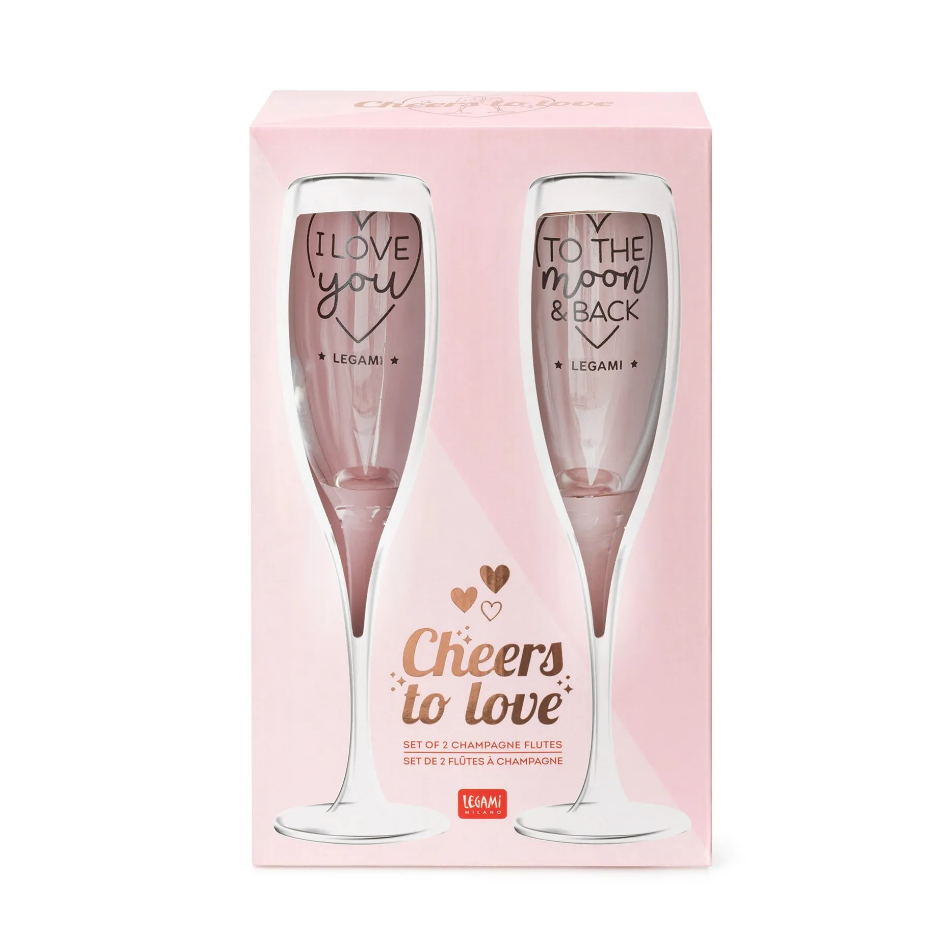 Set di 2 Calici - Cheers to Love