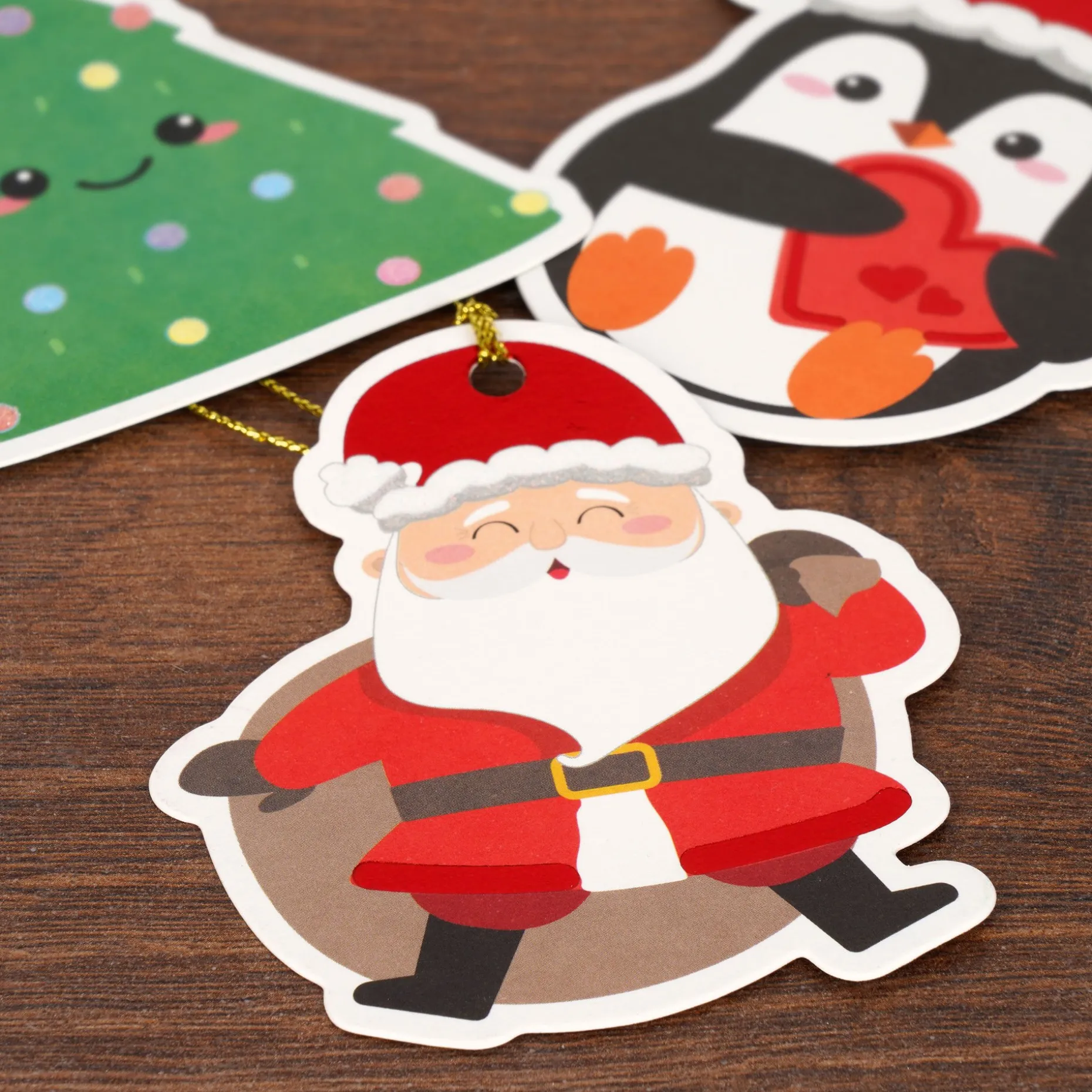 Set di 10 Etichette Regalo Natalizie