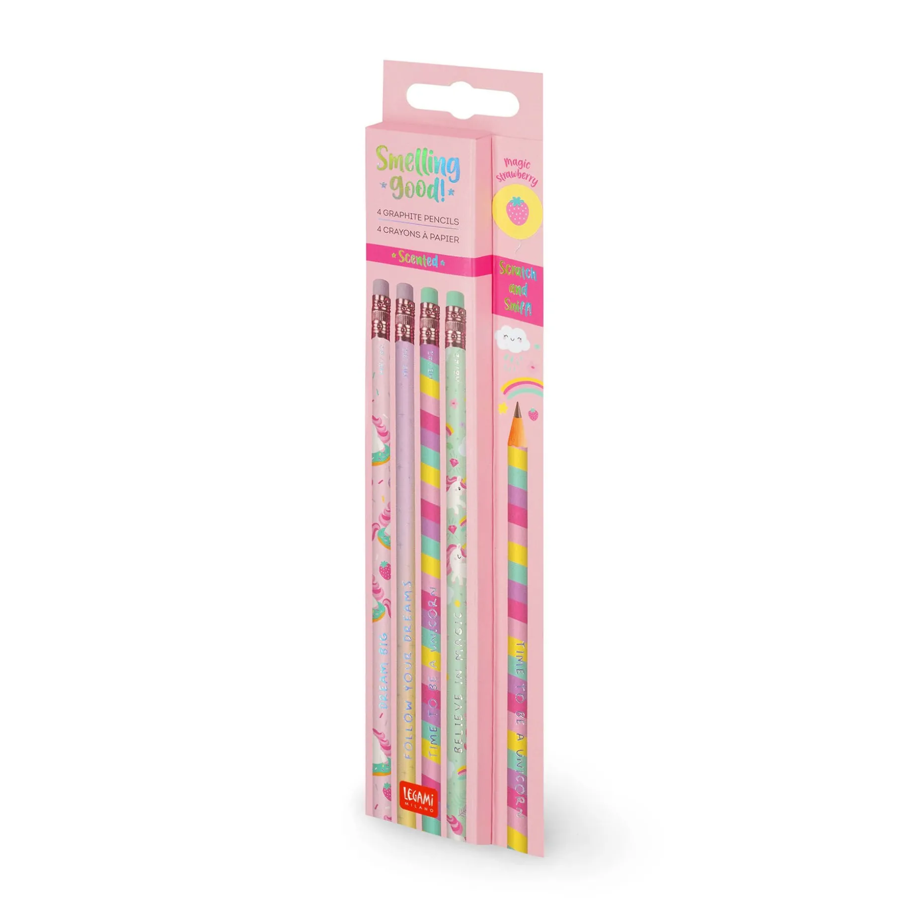 Set di 4 Matite HB Profumate - Smelling Good!