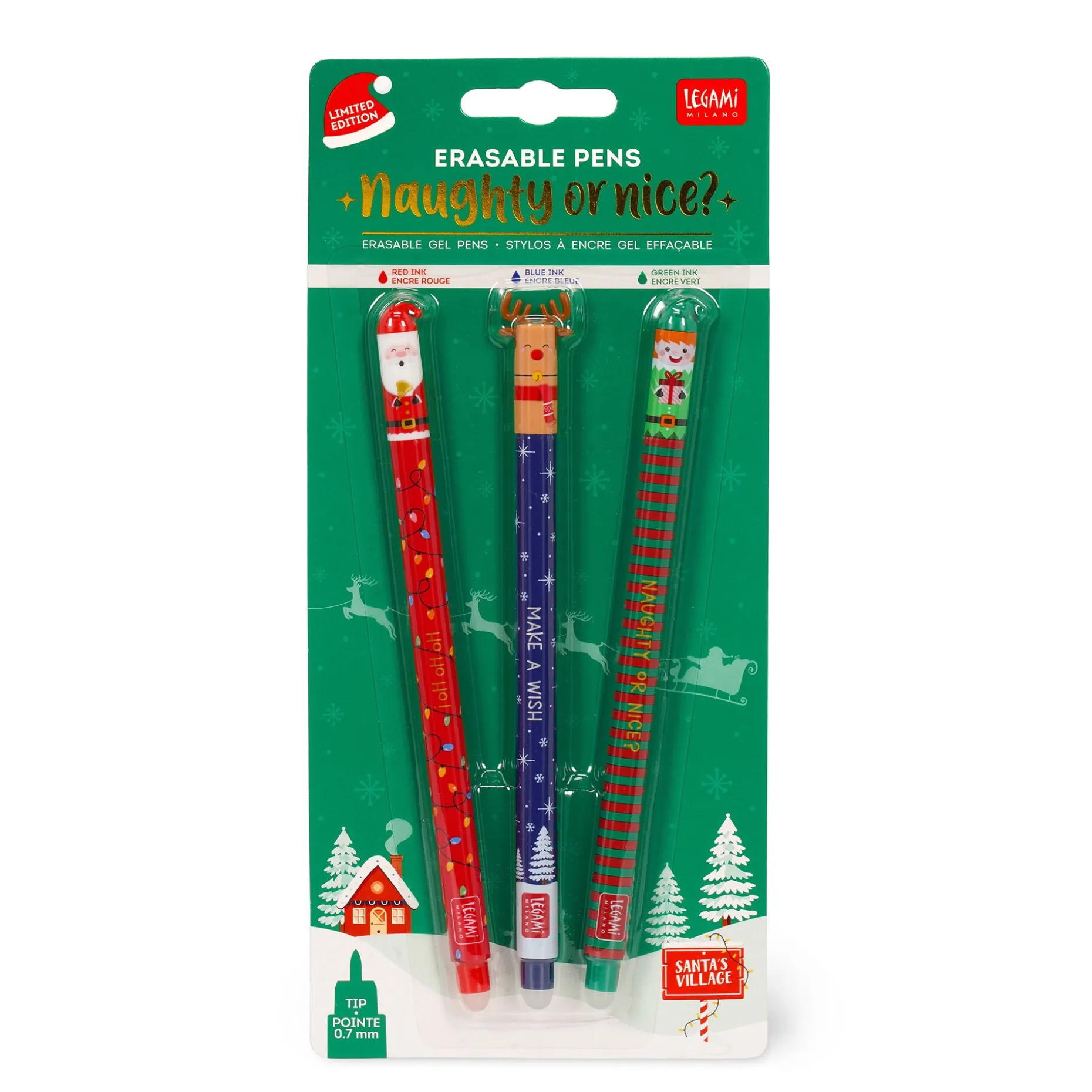 Set di 3 Penne Gel Cancellabili - Erasable Pen