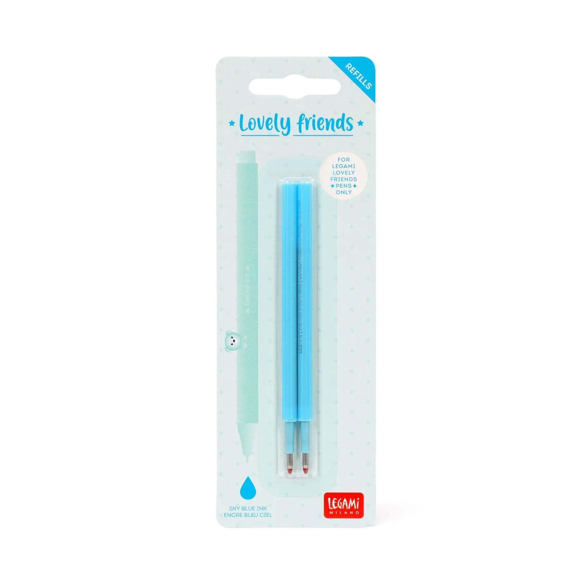 Set di 2 Refill per Penna Gel - Lovely Friends