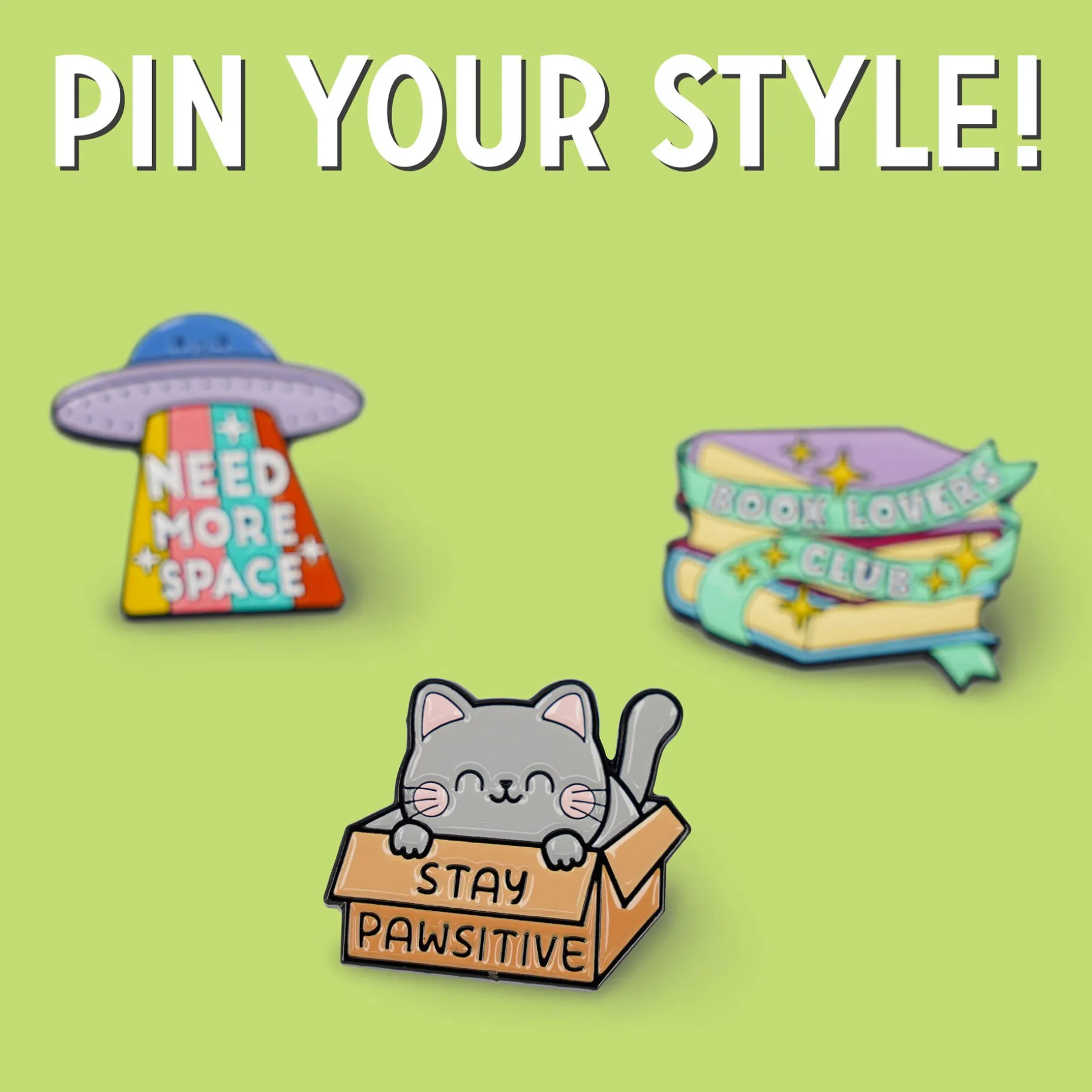 Spilla in Metallo Smaltato - Pin Your Style!